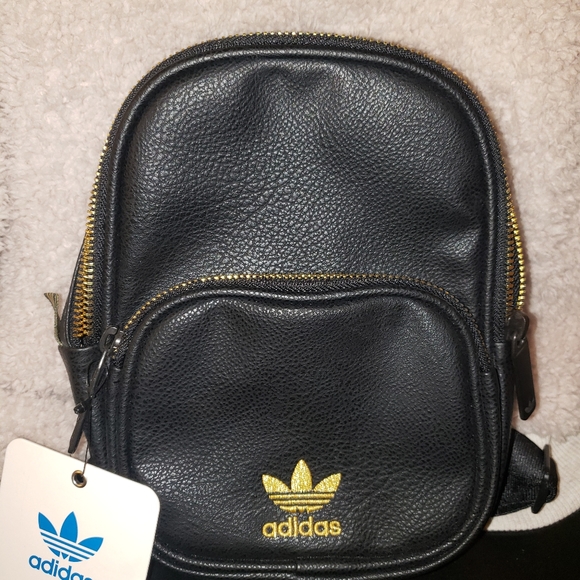 adidas originals mini pu leather backpack
